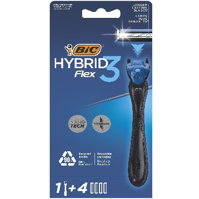 BIC MAQ. HYBRID FLEX3+4 RECARGAS