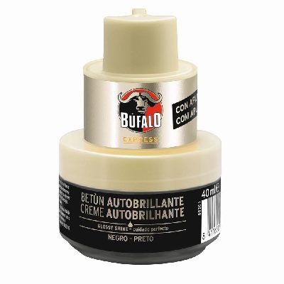 BUFALO AUTOBRILHANTE&CREME 40ML PRETO