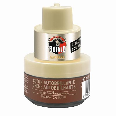 BUFALO AUTOBRILHANTE&CREME 40ML CASTANH