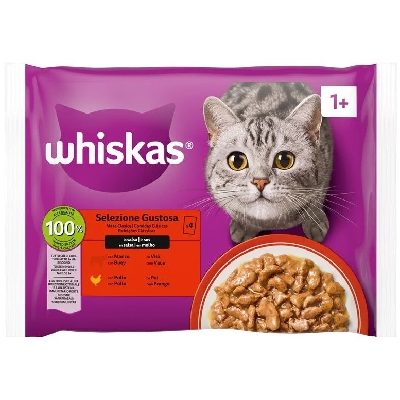 WHISKAS 4X85G MOLHO CLASSICA 